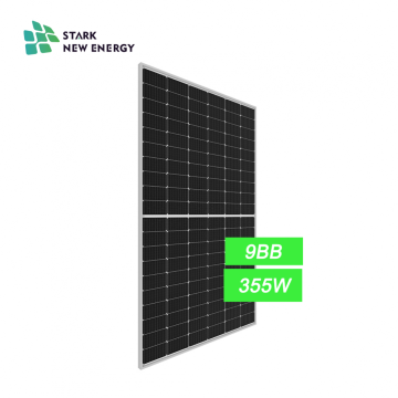 High Performance 355W9BB Mono Solar Panel On Roofing