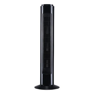 Black Bladeless 29 Inch Tower Fan with Remote Control