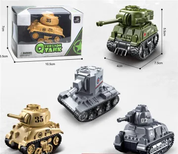 1:64 Scale Cheap Pull-Back Army Small Military Tank Alloy Metal Die-Cast Car