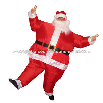 Inflatable Santa Claus Costume for Xmas Celebration