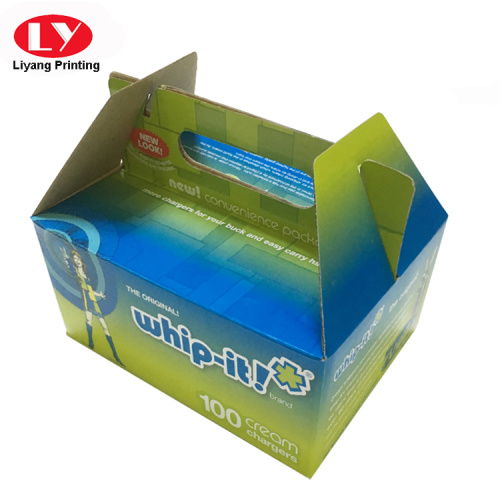 Colorful Corrugated Packing Box With Handle