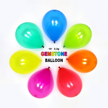 Factory Wholesale Crystal Transparent Gemstone Party Balloons for Atmosphere Decoration