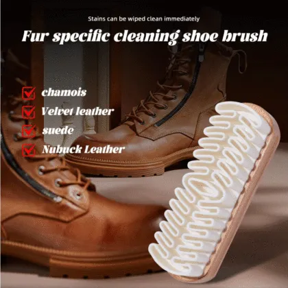 Luxury White Leather Care Brush