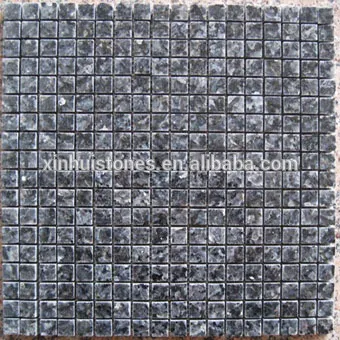 blue color mosaic tiles