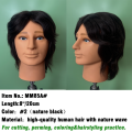 Cap de manechin masculin pentru frizerie păr negru