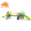 Long Outdoor Playground With Bridge Equipment For Children