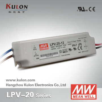 Meanwell LPV -20-15 constant voltage waterproof 20W 15V led driver