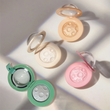High Quality Vegan Pressed Powder Lunar Highlighter Makeup Wholesale