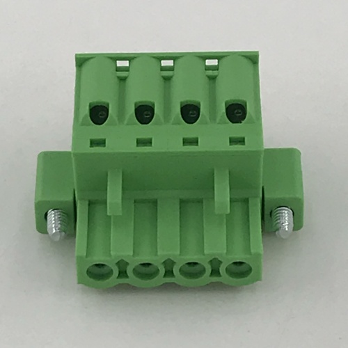 spring female pluggable terminal block with locking screws