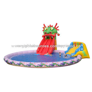 Amusement park fantasy dragon pool