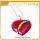 Seven Chakras Gemstone Red Carnelian Heart Pendant Necklace