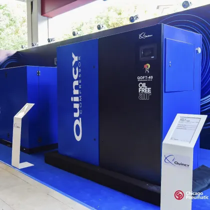 Quincy QOFT Oil-Free Air Compressor: Advanced Two-Stage Scroll Rotary Tooth Technology
