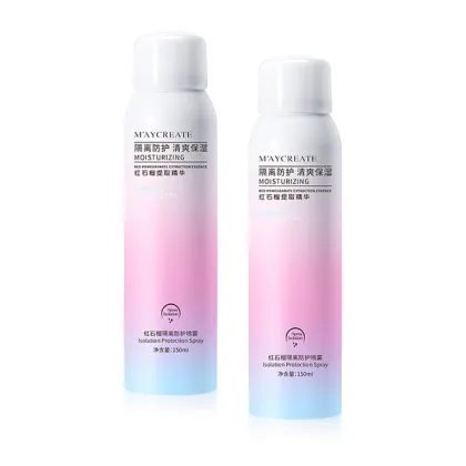 Customizable Red Pomegranate Sunscreen Spray for Facial Protection and Whitening