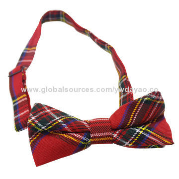 Fashion Trend Striped Silk Bow Tie, OEM is Accepted