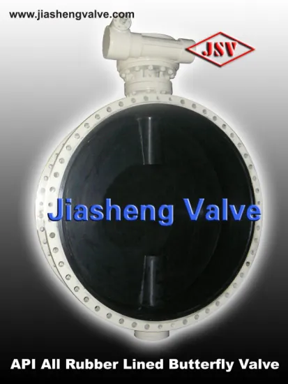 Flange Full Rubber Lined PTFE Butterfly Valve