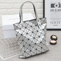 Fashion diamond ladies handbags women tote bags reusable shopping bags with logo geometric bag