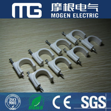 PE PP White Coaxial Cable Clips