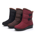 Flat bottomed anti slip and waterproof snow boots