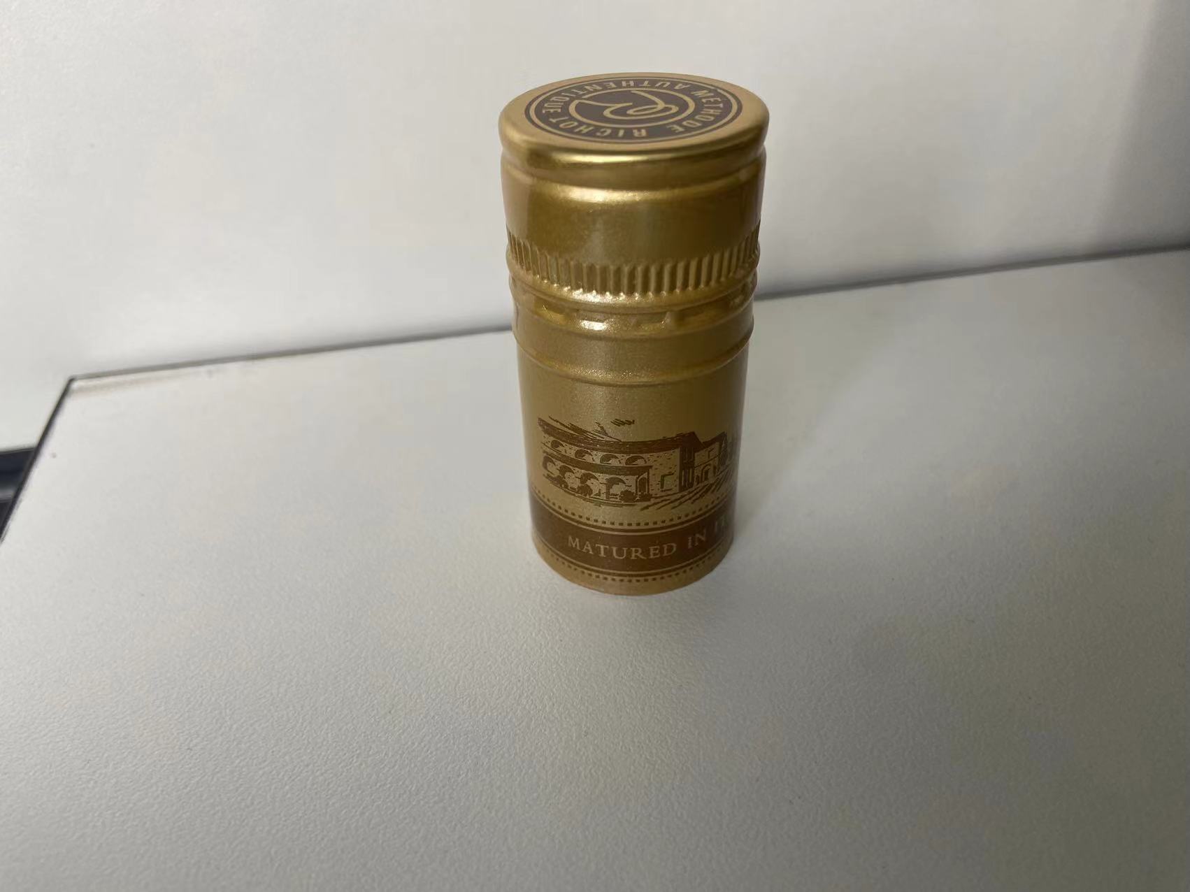 Wine screwcaps with Tin Saran liner