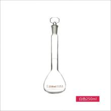 Borosilicate glass clear volumetric flask with stopper 500ml