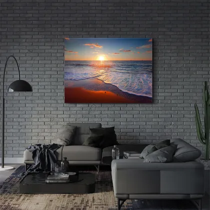 Wholesale Modern Home Decor: Sunset Dusk Seascape Acrylic UV Print Paintings