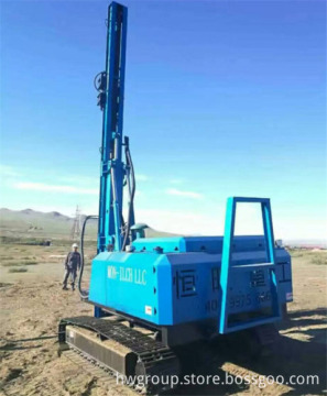 Solar Crawler Hydraulic Pile Driver Machine