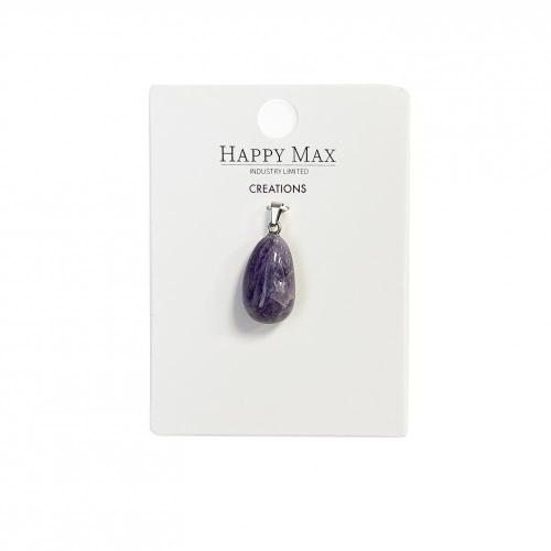 Craft Irregular Healing Amethyst Pendants Jewelry Marking