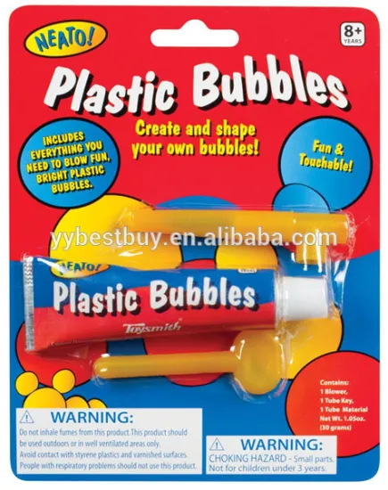 Blow Up Plastic Bubbles balloon gel Create Bubble Kids Toy