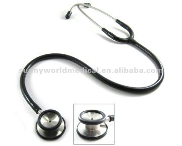 SW-ST16 stainless steel stethoscope and black Aluminum or stainless steel single head cardiology Stethoscope for doctors