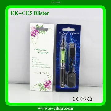 E cigarette eGo blister packing eGo CE5 blister electronic cigarette