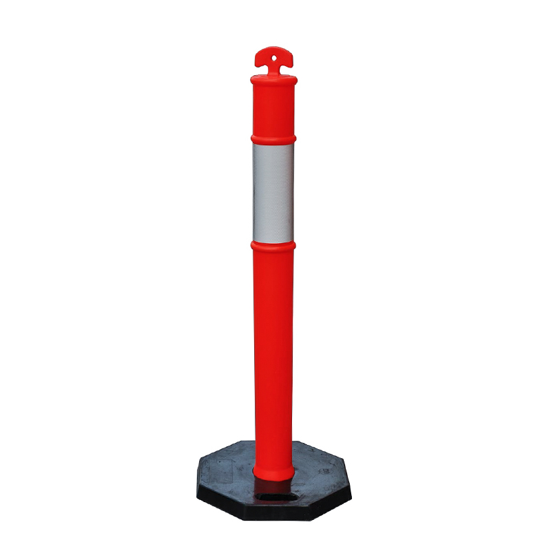 1100*95mm T-top PE plastic traffic warning post