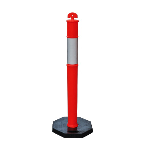 1100*95mm T-top PE plastic traffic warning post