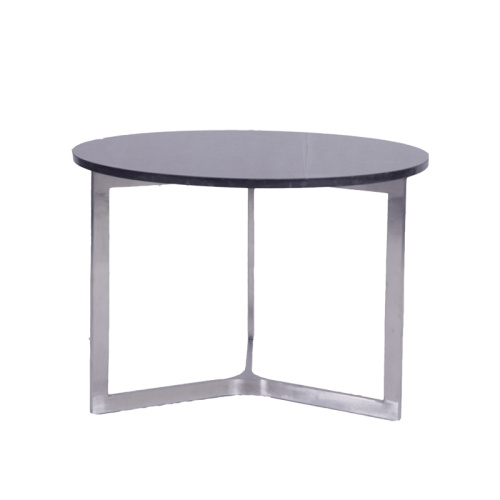 आधुनिक स्टेनलेस स्टील गोल संगमरमर कॉफी टेबल
