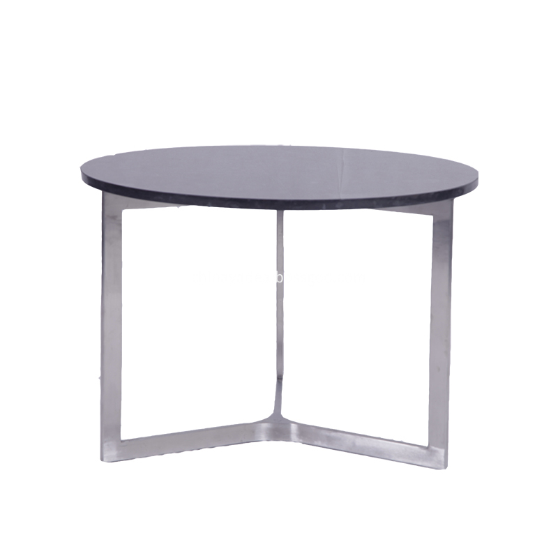 Modern Stainless Steel Round Marble Coffee Table, High Quality Modern