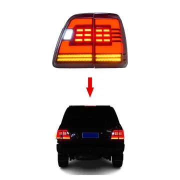 XT Upgrade LED Taillights for Toyota LC100 Land Cruiser FJ100 1998-2007 Plug and Play Assembly