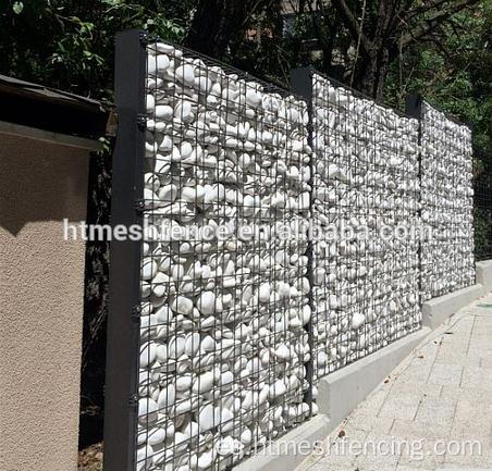 Muro de gabion decorativo soldado con recubrimiento en polvo recién diseñado