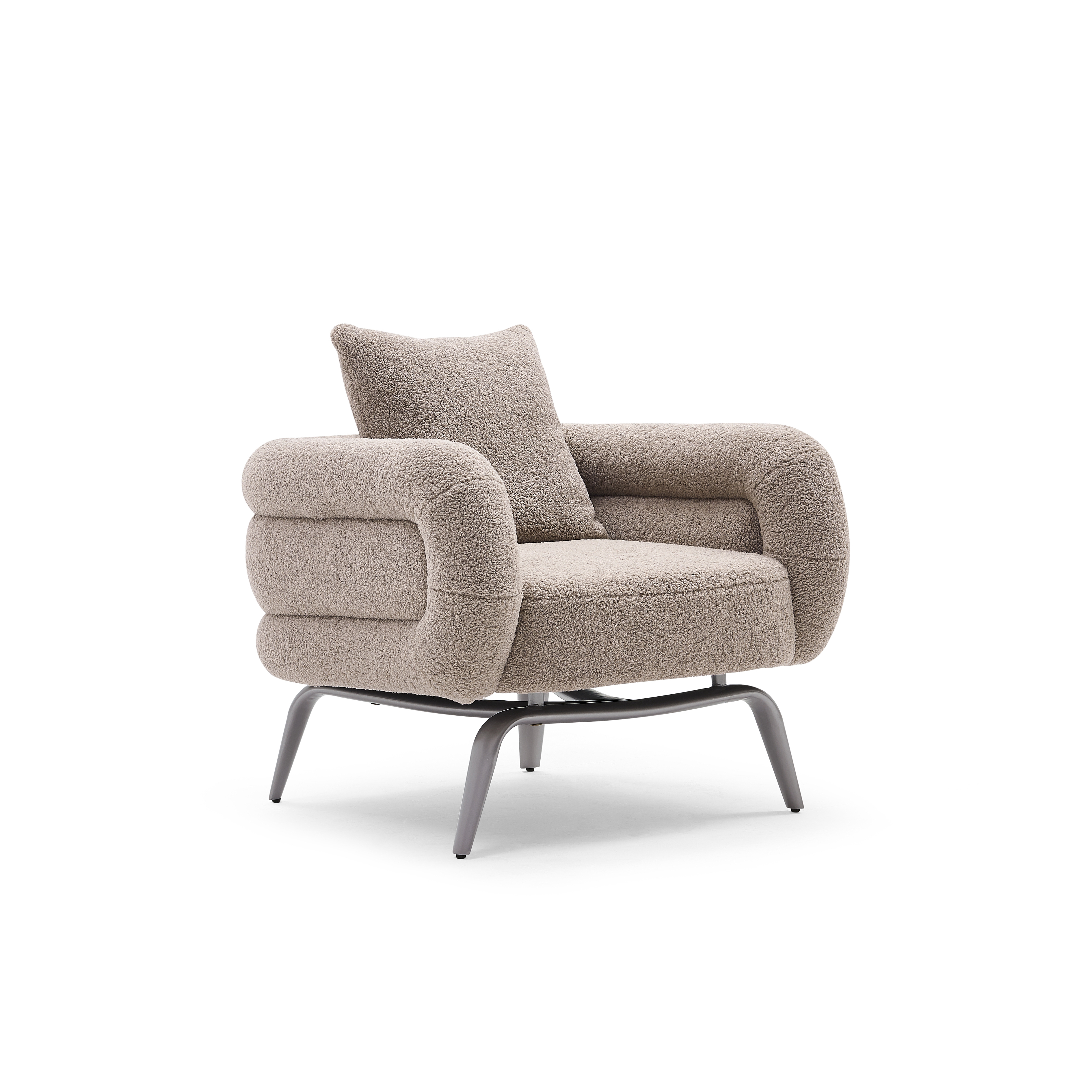 Italienischer Designstuhl Sofa Wohnzimmer Möbelsofa Stuhl Single Leder