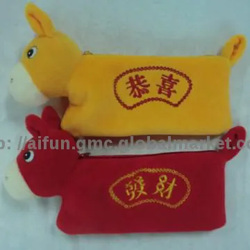 New year festive gift set, Plush Purse, Bag and Pillow