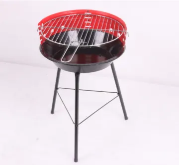 Cheap disposable barbecue grill round bbq grill rack with windshield