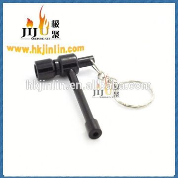 Yiwu jiju JL-154 mini hammer shape pendant vapor buddy metal smoking pipes