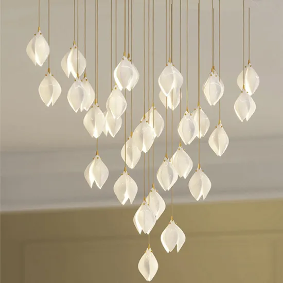 Nordic Minimalist Magnolia Chandelier for Bedroom and Hotel