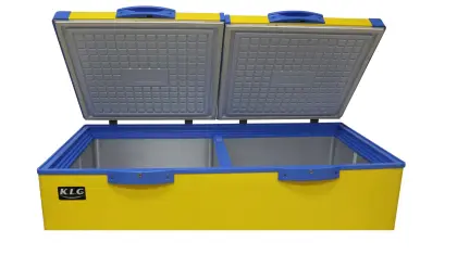 Double Door Double Temperature Gas Refrigerator Chest Freezer