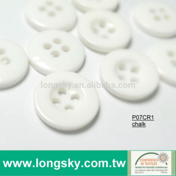 (#P07CR1-20L) 15mm fashion dyeable wholesale decorative 4 hole round sew garment button