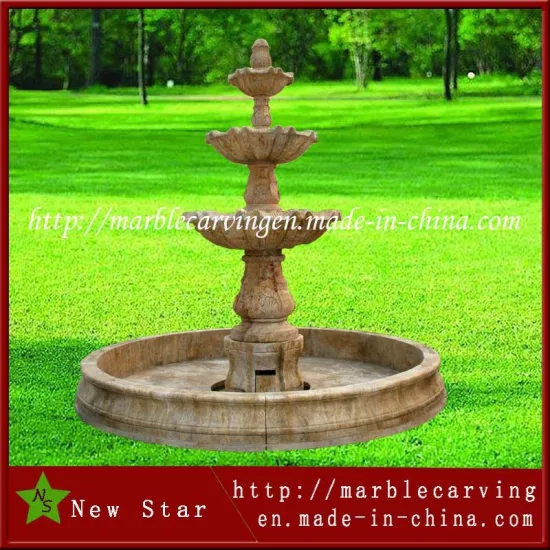 Hand Made Angels Sculpture Marble Fountain, Indoor and Garden Fountaon