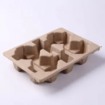 Eco-friendly Brown Recycle Paper Molded Pulp Jar insert