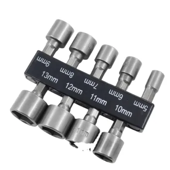 9 Pcs Screwdriver Bit Adapter Universal Nut Rotary Tool Socket Wrench Set