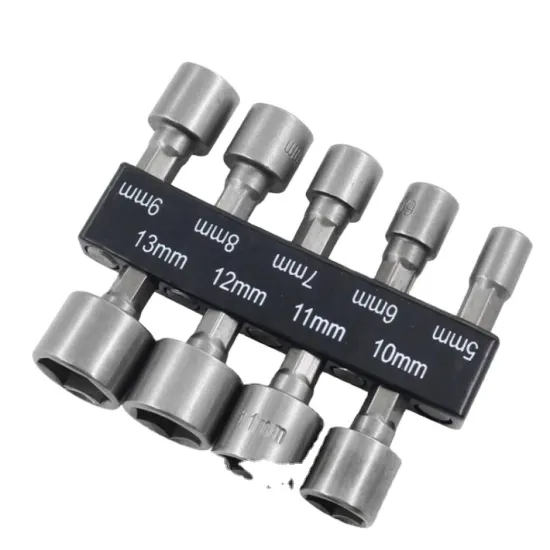 9 Pcs Screwdriver Bit Adapter Universal Nut Rotary Tool Socket Wrench Set
