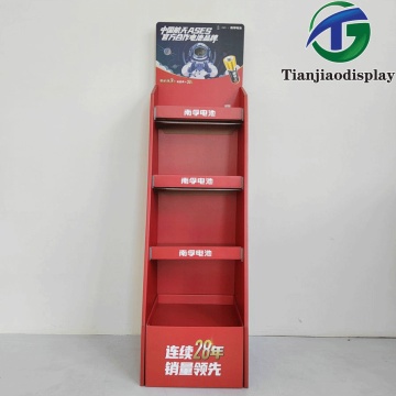 Sturdy 3P Board Display Rack for Battery Storage