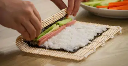 Bamboo su shi curtain