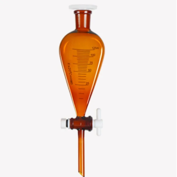 Controllo separato in vetro Amber con stopcock 60ml